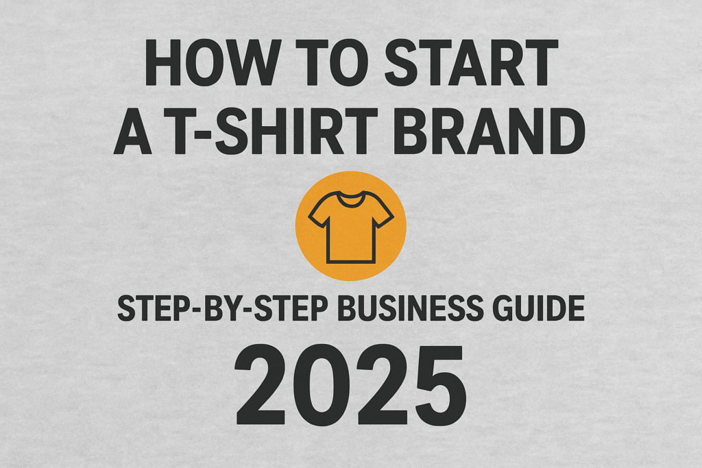 How to Start a T-Shirt Brand in 2025 | Step-by-Step Business Guide