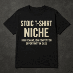 Stoic T-Shirt Niche: High Demand, Low Competition Opportunity in 2025