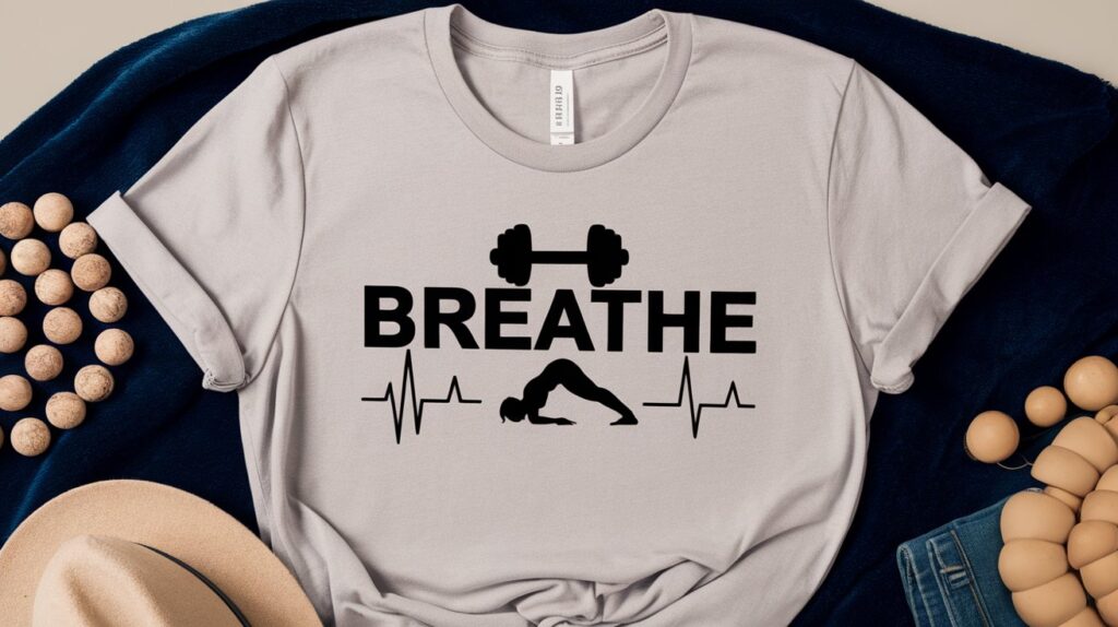 Minimalist Fitness T-Shirts : Breathe